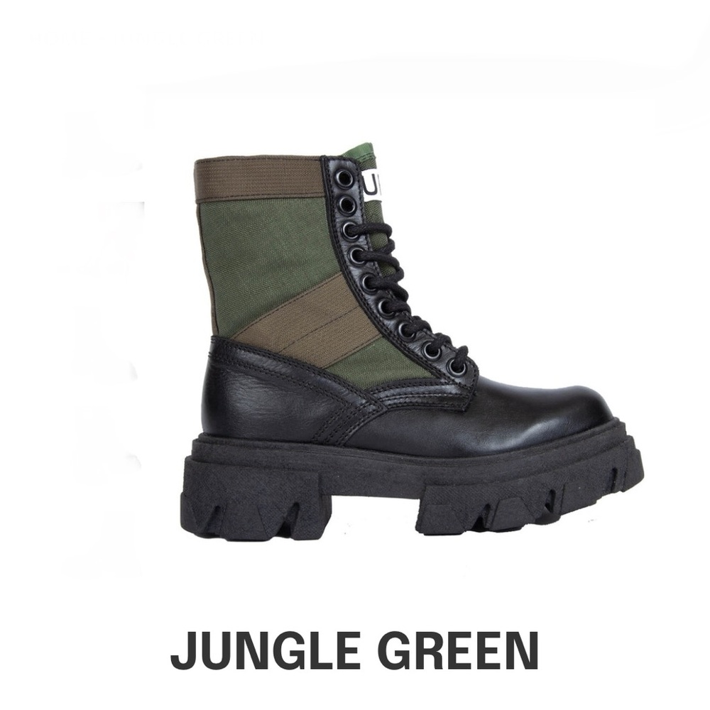 URBNKICKS JUNGLE GREEN BOOTS - Picture 5 of 6